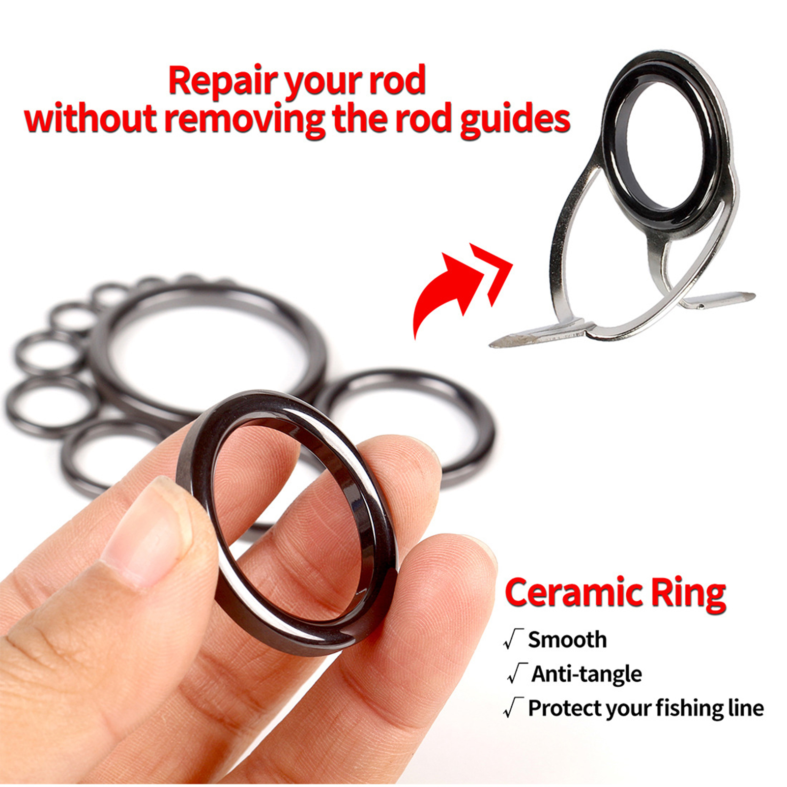 Fishing Rod Guide Repair Kit C - Reel Repair Kit ulasan dan harga
