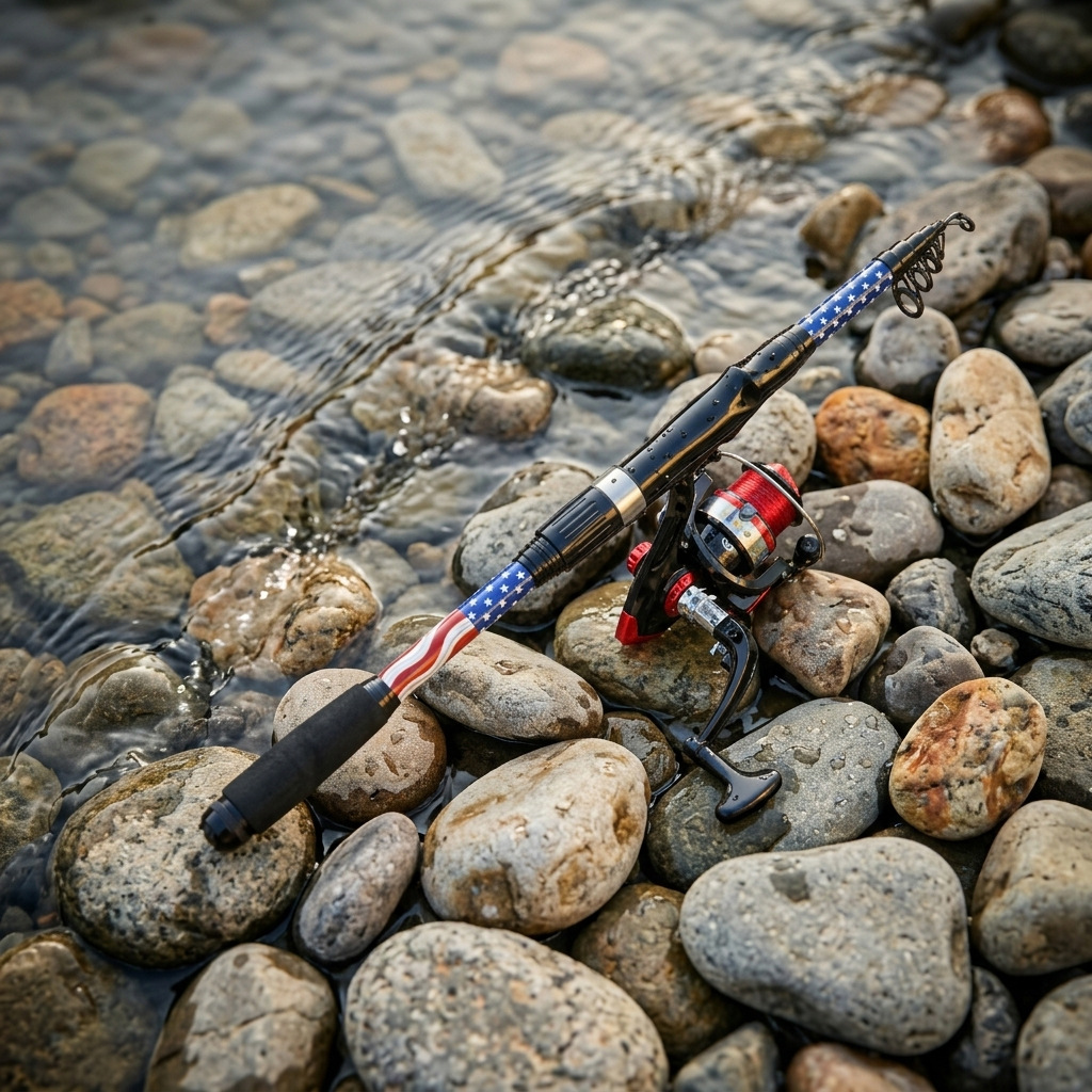 Telescopic Fishing Rod Spinnin - Reel Bag ulasan dan harga