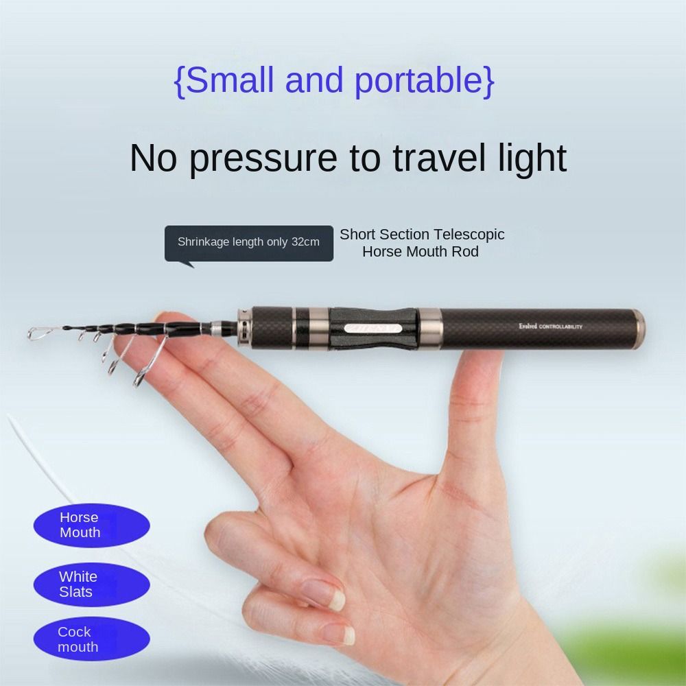 1.5m-1.8m Fishing Pole Rod Set - Spincast Reel ulasan dan harga