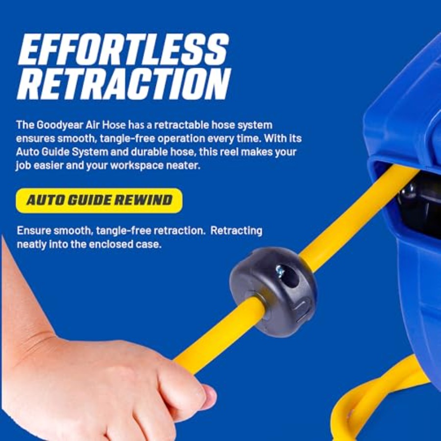 Retractable Air Hose Reel 3/8  - Reel Handle ulasan dan harga