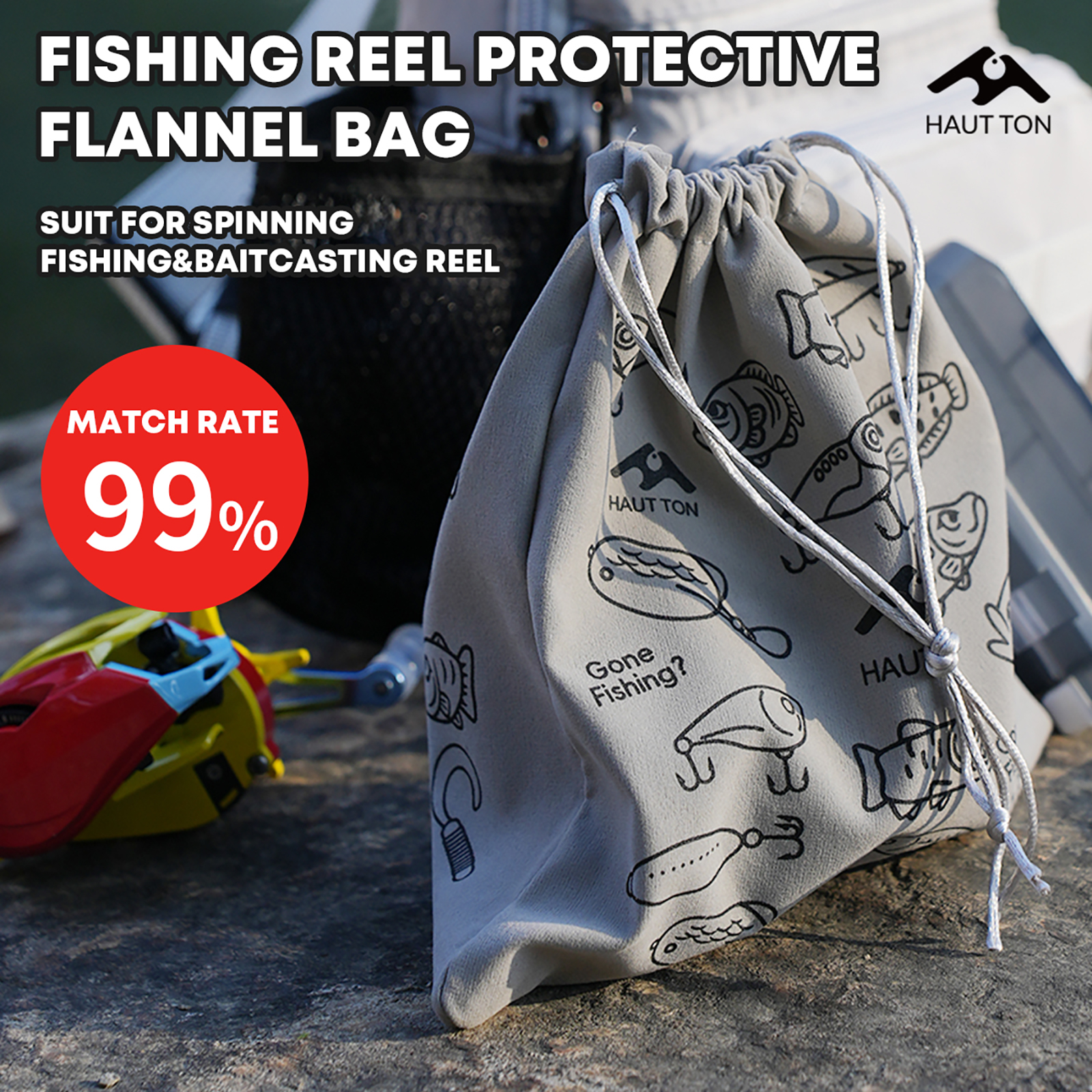 HAUT TON Fishing Reel Protecti - Trolling Reel ulasan dan harga